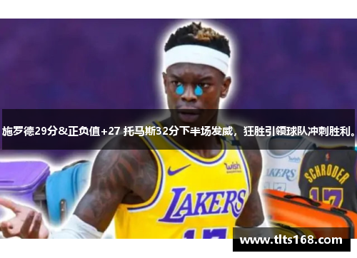 施罗德29分&正负值+27 托马斯32分下半场发威，狂胜引领球队冲刺胜利。